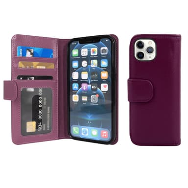 iPhone 13 PRO Plånboksfodral Skal (Lila)