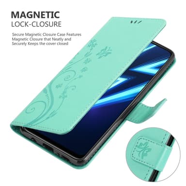 Realme 6 PRO Plånboksfodral Skal (Turkos)