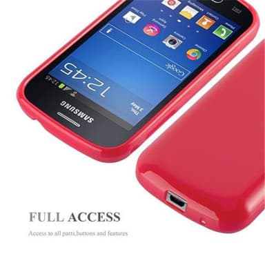 Samsung Galaxy TREND LITE Skal Fodral Case (Röd)
