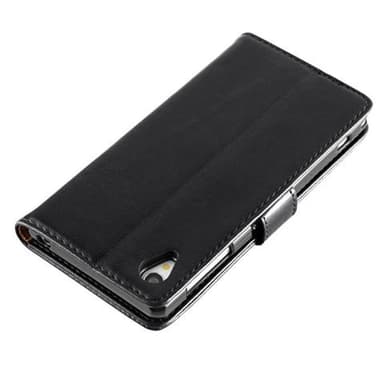 Sony Xperia Z1 Plånboksfodral Skal (Svart)