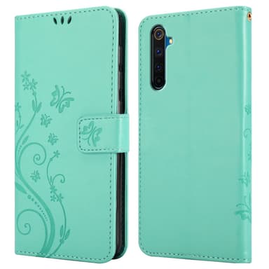 Realme 6 PRO Plånboksfodral Skal (Turkos)
