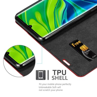 Xiaomi Mi NOTE 10 Skal Fodral Case (Röd)
