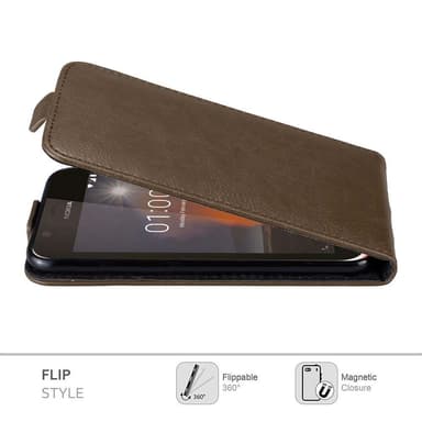 Nokia 1 2018 Flipfodral Skal (Brun)