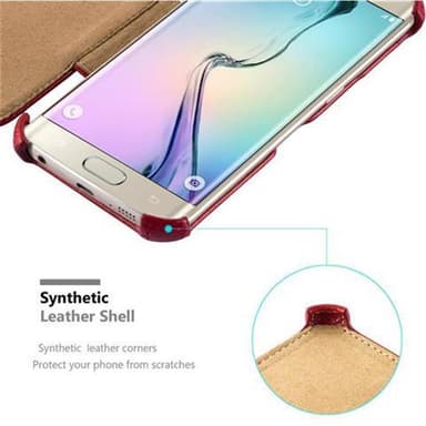 Skal Samsung Galaxy S6 EDGE Plånboksfodral (Röd)