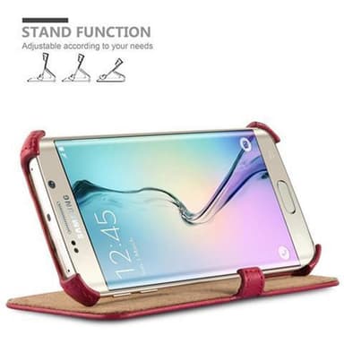 Skal Samsung Galaxy S6 EDGE Plånboksfodral (Röd)