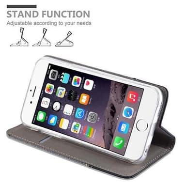 iPhone 6 PLUS / 6S PLUS Plånboksfodral Skal (Grå)