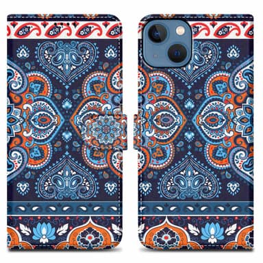 iPhone 14 Plånboksfodral Skal (Blå)