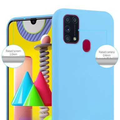 Skal Samsung Galaxy M31 Fodral Case (Blå)