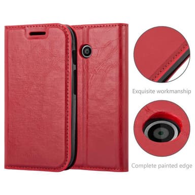 Motorola MOTO E1 Skal Fodral Case (Röd)