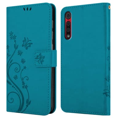 Motorola MOTO G8 Plånboksfodral Skal (Blå)