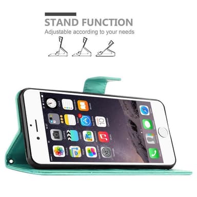 iPhone 6 / 6S Plånboksfodral Skal (Turkos)