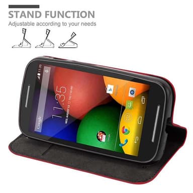 Motorola MOTO E1 Skal Fodral Case (Röd)