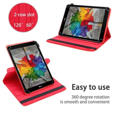 LG G Pad 3 (10.1 tum) Skal Fodral Case (Röd)