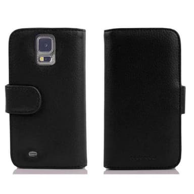Samsung Galaxy S5 / S5 NEO Plånboksfodral Skal (Svart)