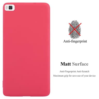 Skal Huawei P8 Fodral Case (Röd)