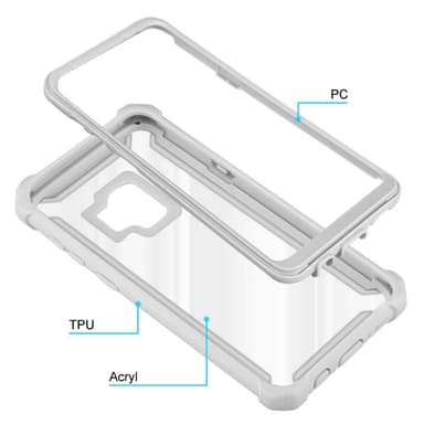 Samsung Galaxy S9 Skal Fodral Case (Grå)
