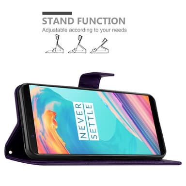 OnePlus 5T Plånboksfodral Skal (Lila)