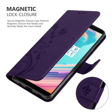 OnePlus 5T Plånboksfodral Skal (Lila)