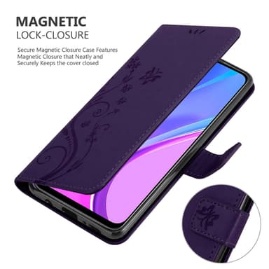 Xiaomi RedMi 9 Plånboksfodral Skal (Lila)