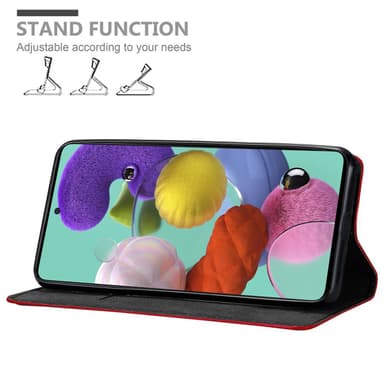 Samsung Galaxy A51 5G Skal Fodral Case (Röd)