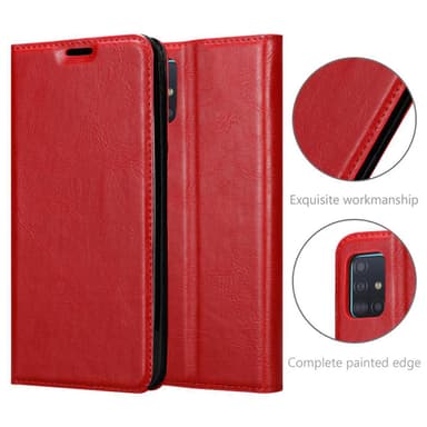 Samsung Galaxy A51 5G Skal Fodral Case (Röd)