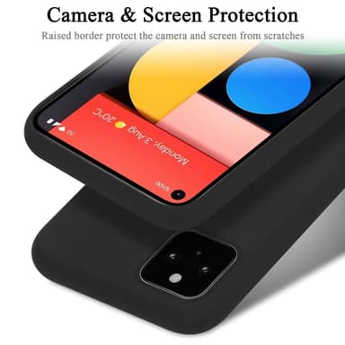 Google PIXEL 5 Skal Fodral Case (Svart)