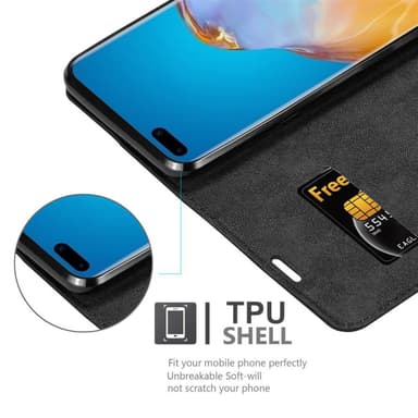 Huawei P40 PRO / P40 PRO+ Skal Fodral Case (Svart)