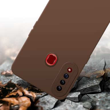 Samsung Galaxy A20s Skal Fodral Case (Brun)