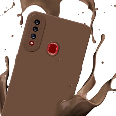 Samsung Galaxy A20s Skal Fodral Case (Brun)