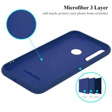 Huawei Y6P Skal Fodral Case (Blå)
