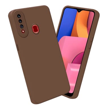 Samsung Galaxy A20s Skal Fodral Case (Brun)