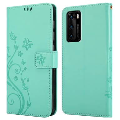 Huawei P40 Plånboksfodral Skal (Turkos)