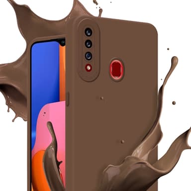 Samsung Galaxy A20s Skal Fodral Case (Brun)