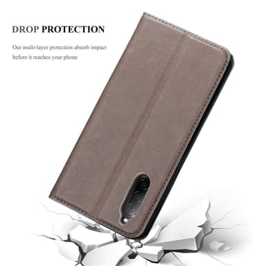 Sony Xperia 10 II Skal Fodral Case (Brun)