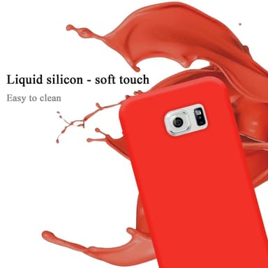 Samsung Galaxy S6 EDGE Skal Fodral Case (Röd)
