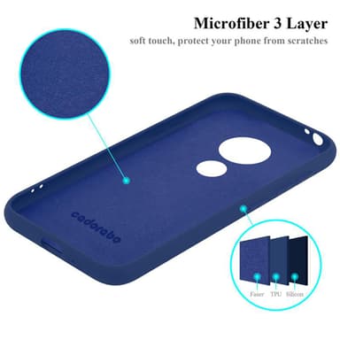 Motorola MOTO E5 PLAY GO Skal Fodral Case (Blå)