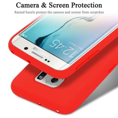 Samsung Galaxy S6 EDGE Skal Fodral Case (Röd)