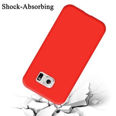 Samsung Galaxy S6 EDGE Skal Fodral Case (Röd)