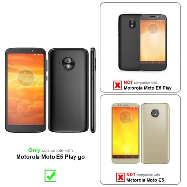 Motorola MOTO E5 PLAY GO Skal Fodral Case (Lila)