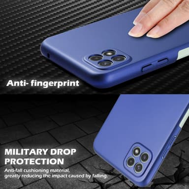 Samsung Galaxy A22 5G Skal Fodral Case (Blå)