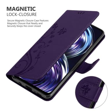 Realme 8i / Narzo 50 4G Plånboksfodral Skal (Lila)