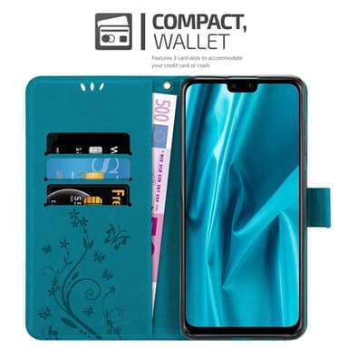 Huawei Y9 2019 Plånboksfodral Skal (Blå)