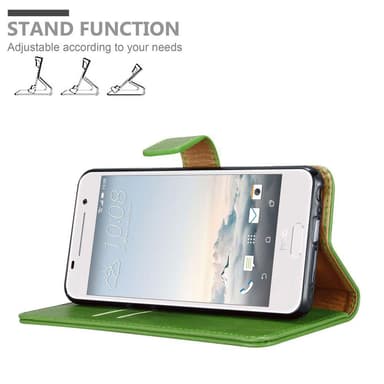HTC ONE A9 Plånboksfodral Skal (Grön)