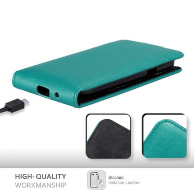 Samsung Galaxy S4 MINI Flipfodral Skal (Turkos)