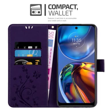 Motorola MOTO E32 4G / E32S Plånboksfodral Skal (Lila)