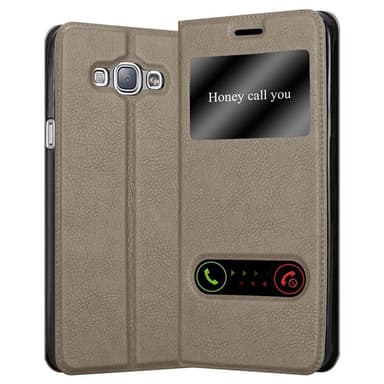 Samsung Galaxy A8 2015 Plånboksfodral Skal (Brun)