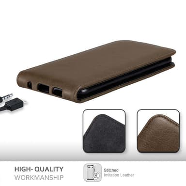 Asus ZenFone 3 (5.2 tum) Flipfodral Skal (Brun)