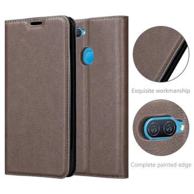 Oppo A12 Skal Fodral Case (Brun)
