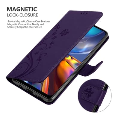 Motorola MOTO E32 4G / E32S Plånboksfodral Skal (Lila)