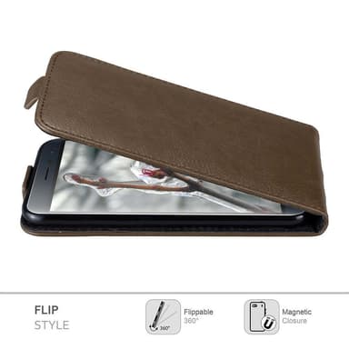 Asus ZenFone 3 (5.2 tum) Flipfodral Skal (Brun)
